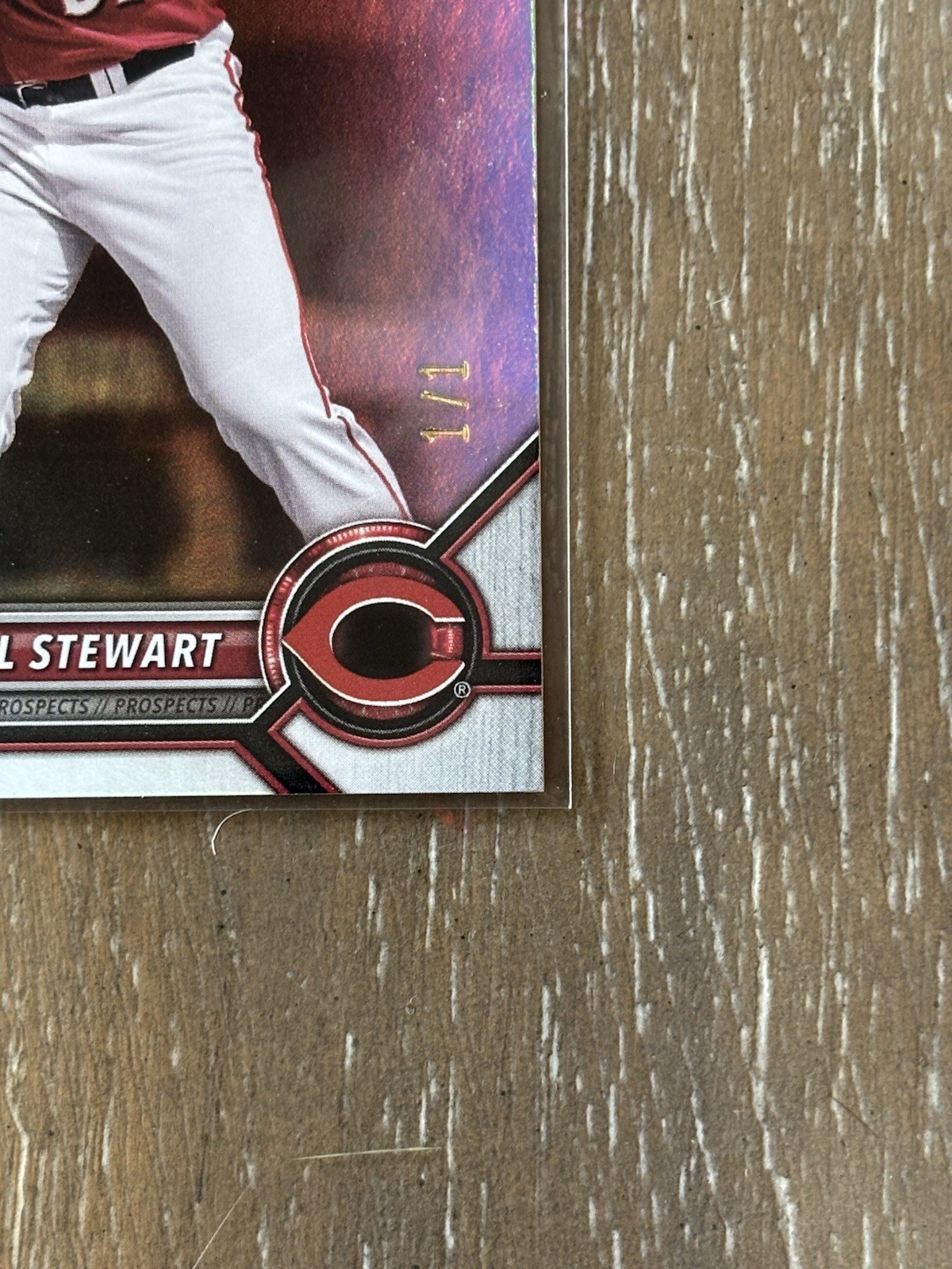 2022 Bowman Draft 1st Edition Sal Stewart #BD-122 Rainbow Foil /1 (RC) Reds