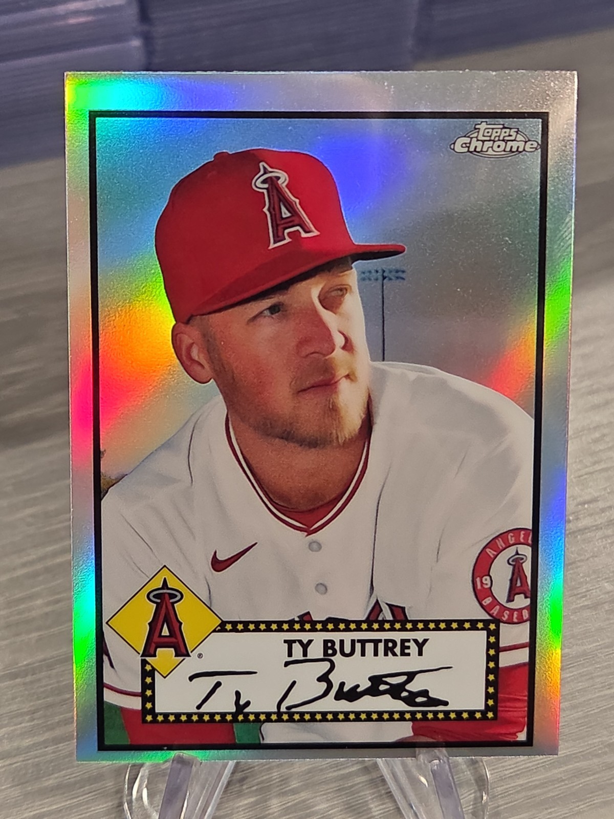 Ty Byttrey 2021 Topps Chrome Platinum Anniversary Refractor #369 Angels