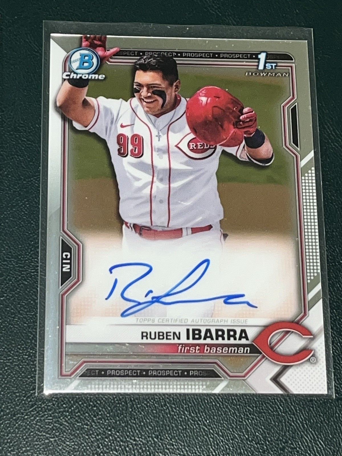 2021 Bowman Draft Chrome Ruben Ibarra AUTOGRAPH