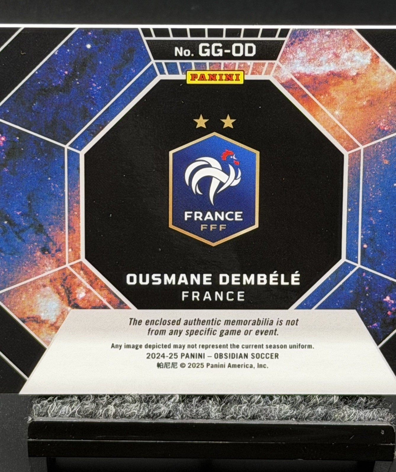 2024-25 Obsidian Ousmane Dembélé🇫🇷 ⚽️Galaxy Gear Taiga MEM,SSP#/25,VERY RARE🔥