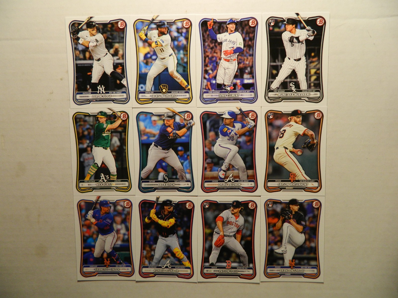 2026 Bowman Base, BP & Chrome BCP. Base & Chrome 1st & Insert cards U Pick