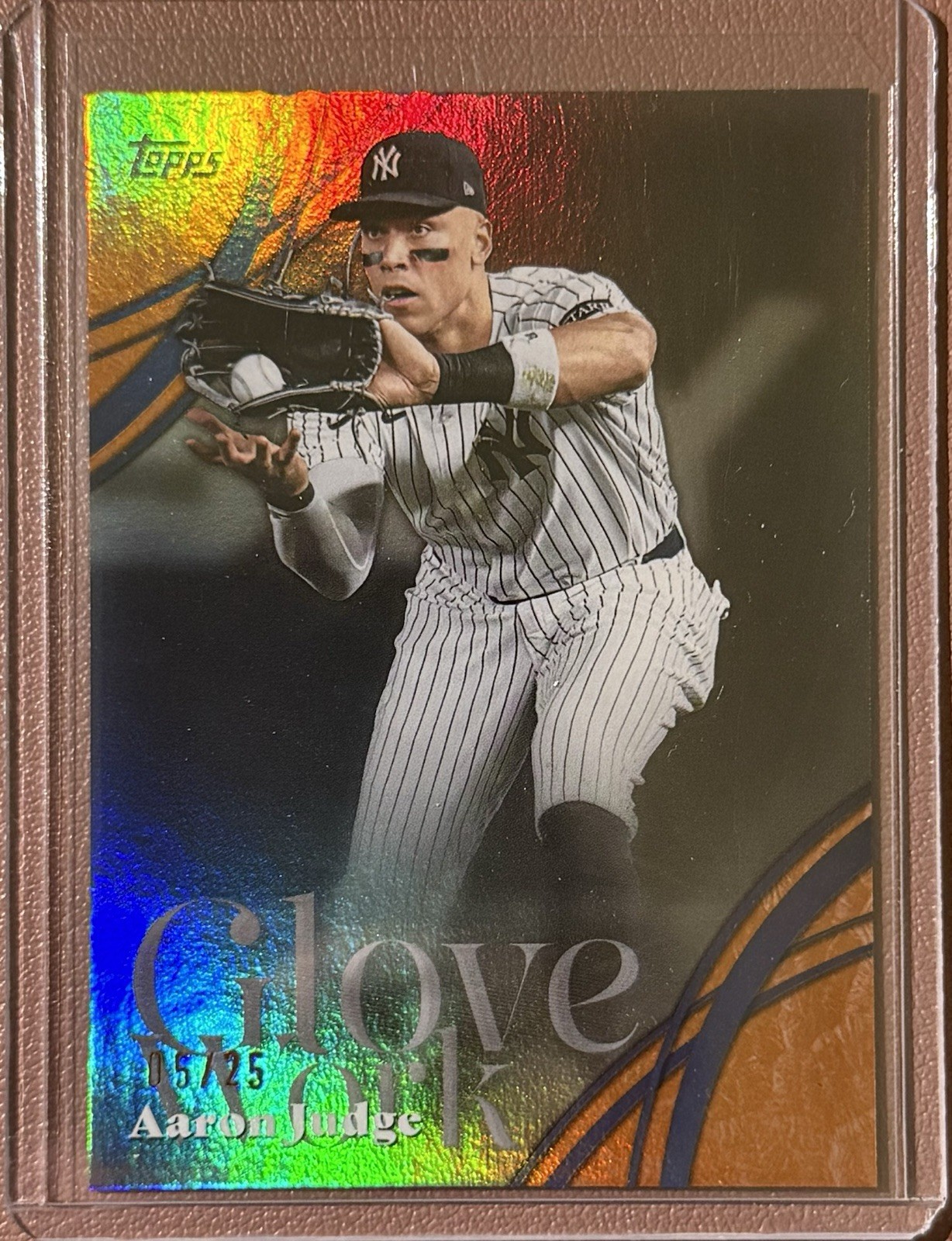 2026 Topps Series 2 Glove Work GW-32 Aaron Judge Orange /25 NY Yankees