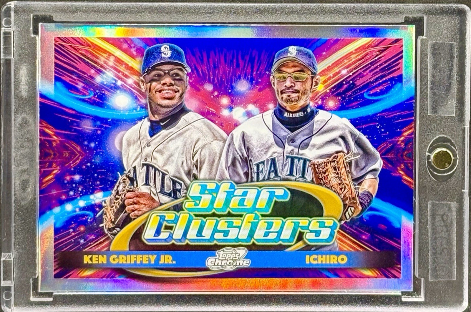 Ken Griffey Jr. Ichiro Suzuki RARE DUAL REFRACTOR INVESTMENT CARD MARINERS MINT