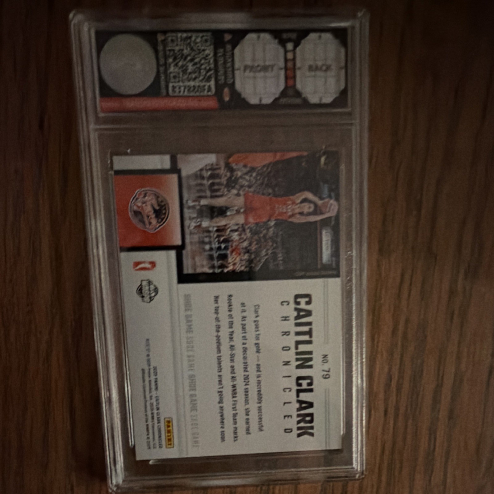 Panini 2025 Caitlin clark chronicle #79 yellow holo Card