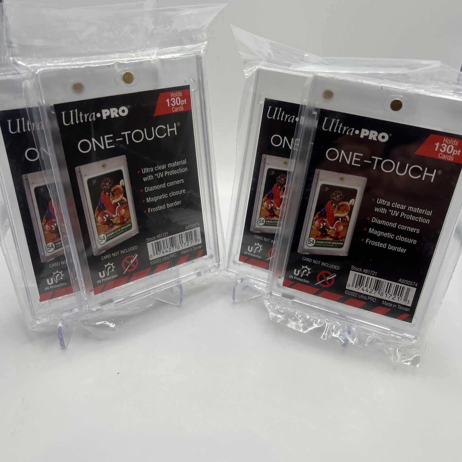 Ultra Pro One-Touch Thick Card 130pt Point Magnetic Card Holder – LOT of 4