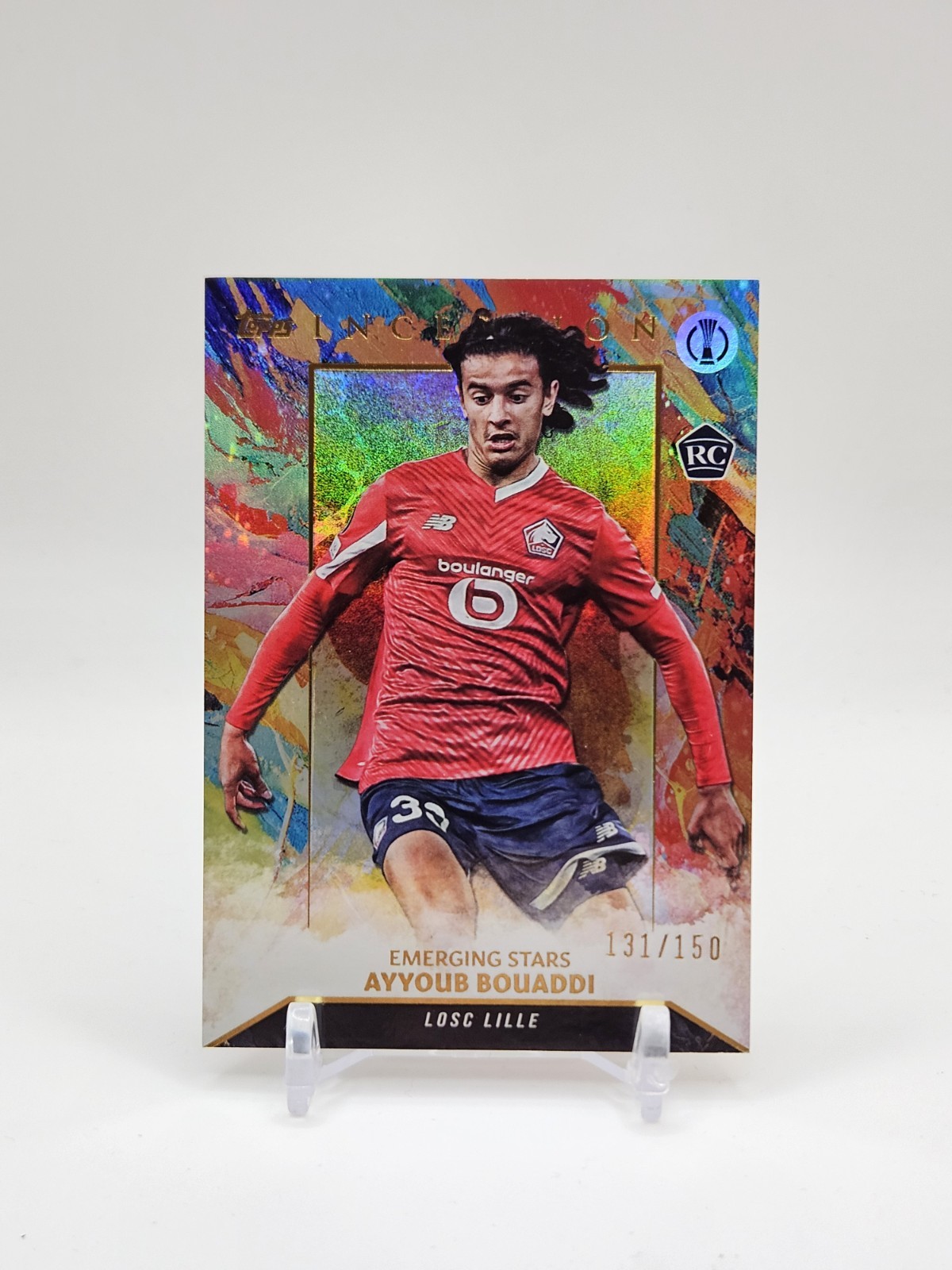 2023-24 Topps Inception Ayyoub Bouaddi Rookie RC Refractor /150 France Lille