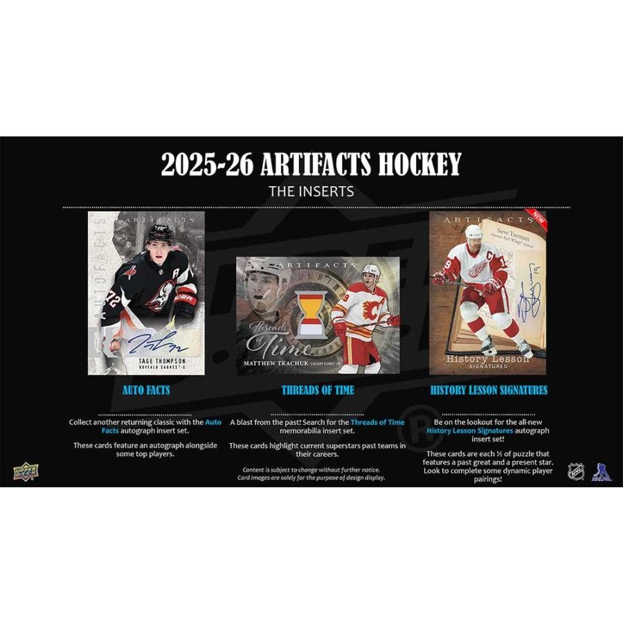 2025-26 Upper Deck ARTIFACTS NHL Hockey Hobby Box FACTORY SEALED