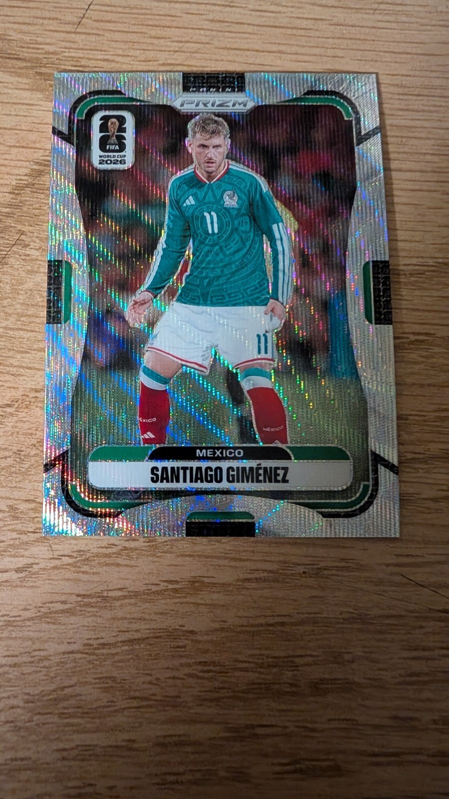 2026 Panini Prizm FIFA World Cup Santiago Gimenez Silver Wave Mexico #291