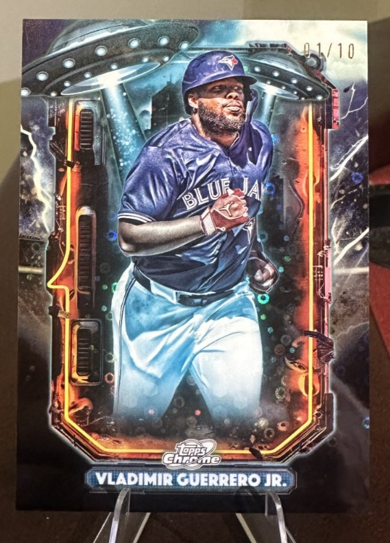 2025 Topps Cosmic Chrome Vladimir Guerrero Jr. #ET-13 Black Eclipse 1/10 Bookend