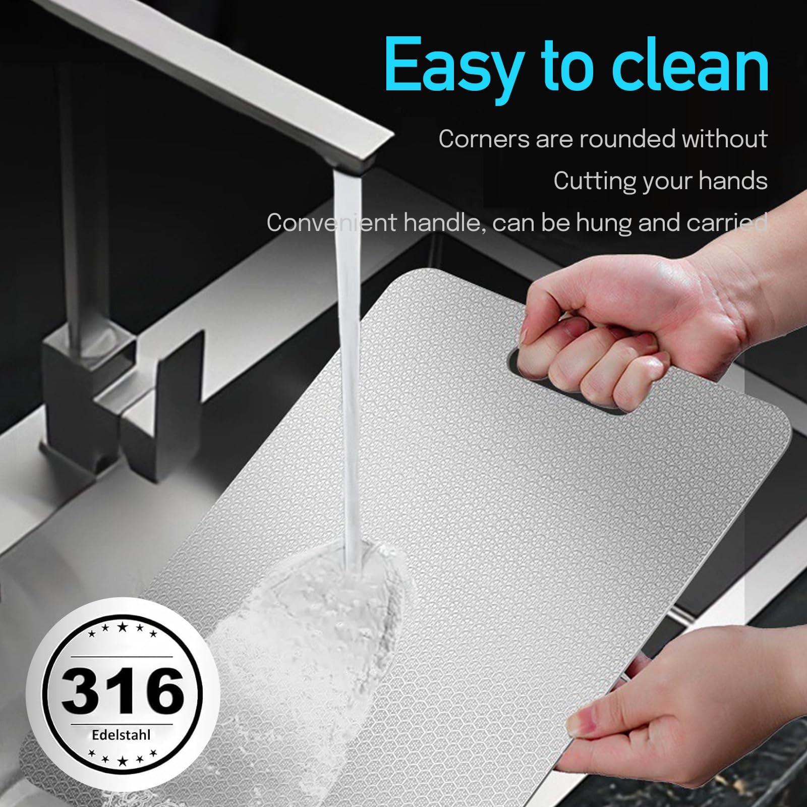 Titanium Cutting Board, 2 Pack 13.38X9.05In, 11.41X7.87In