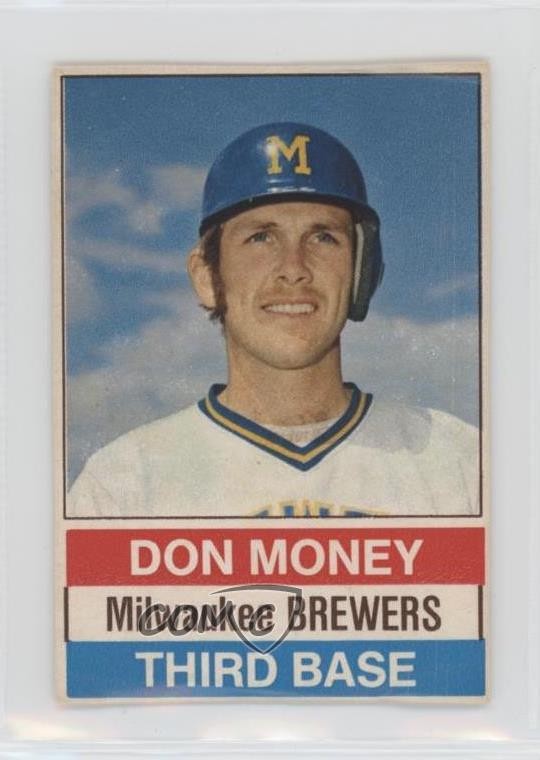 1976 Hostess All-Star Team Don Money (Black Back) #136 0ot5