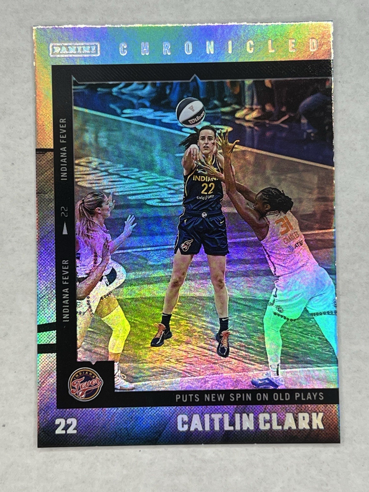 2025 Caitlin Clark Chronicled CAITLIN CLARK Holofoil Prizm #48 Indiana Fever
