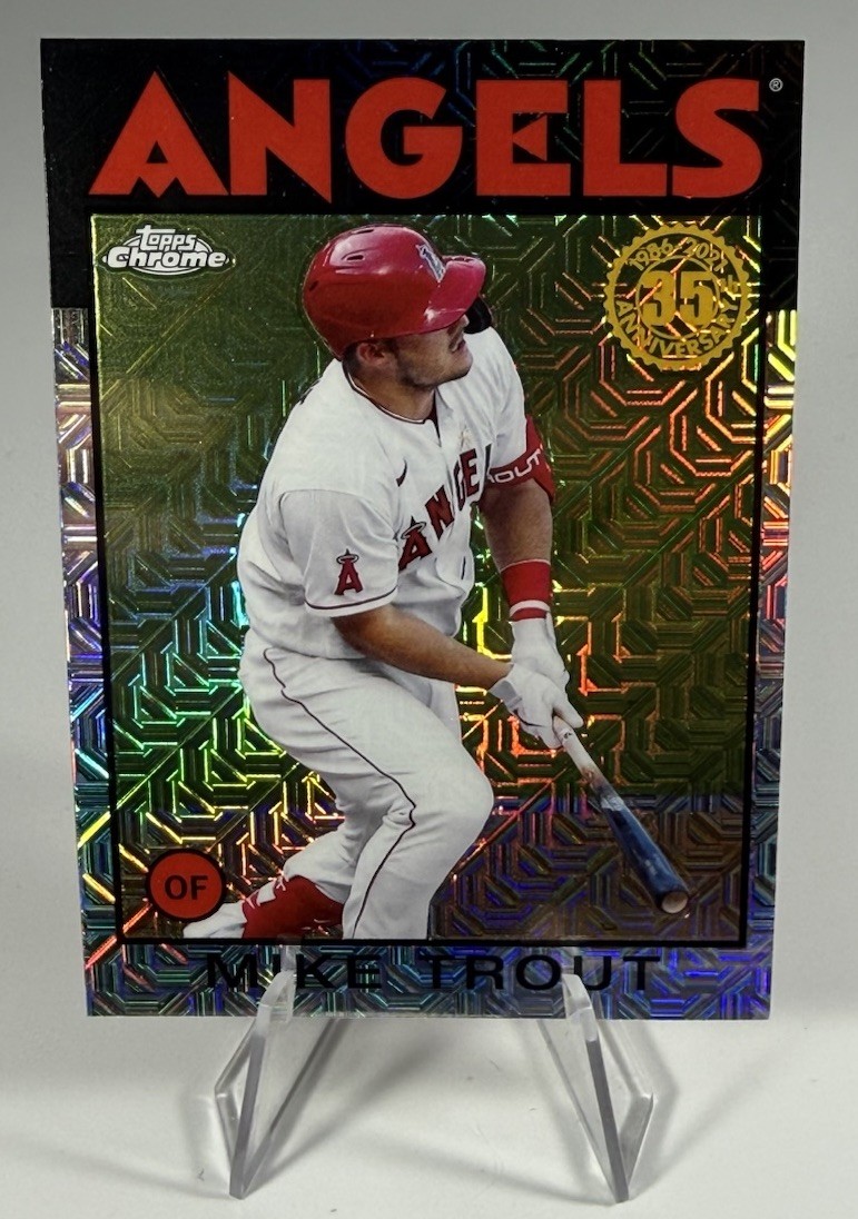 2021 Topps – Silver Pack 1986 Topps Chrome Baseball Mike Trout #86BC-1