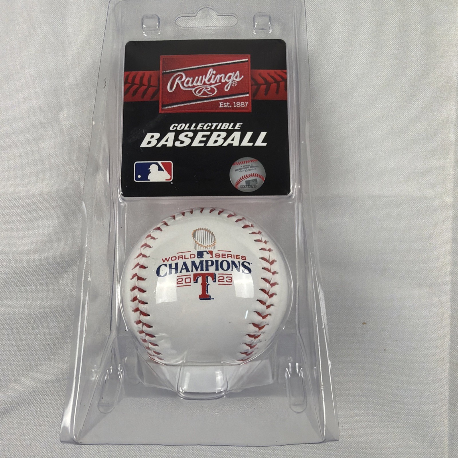 Rawlings 2023 World Series Champions Texas Rangers Commemorative Baseball Sealed