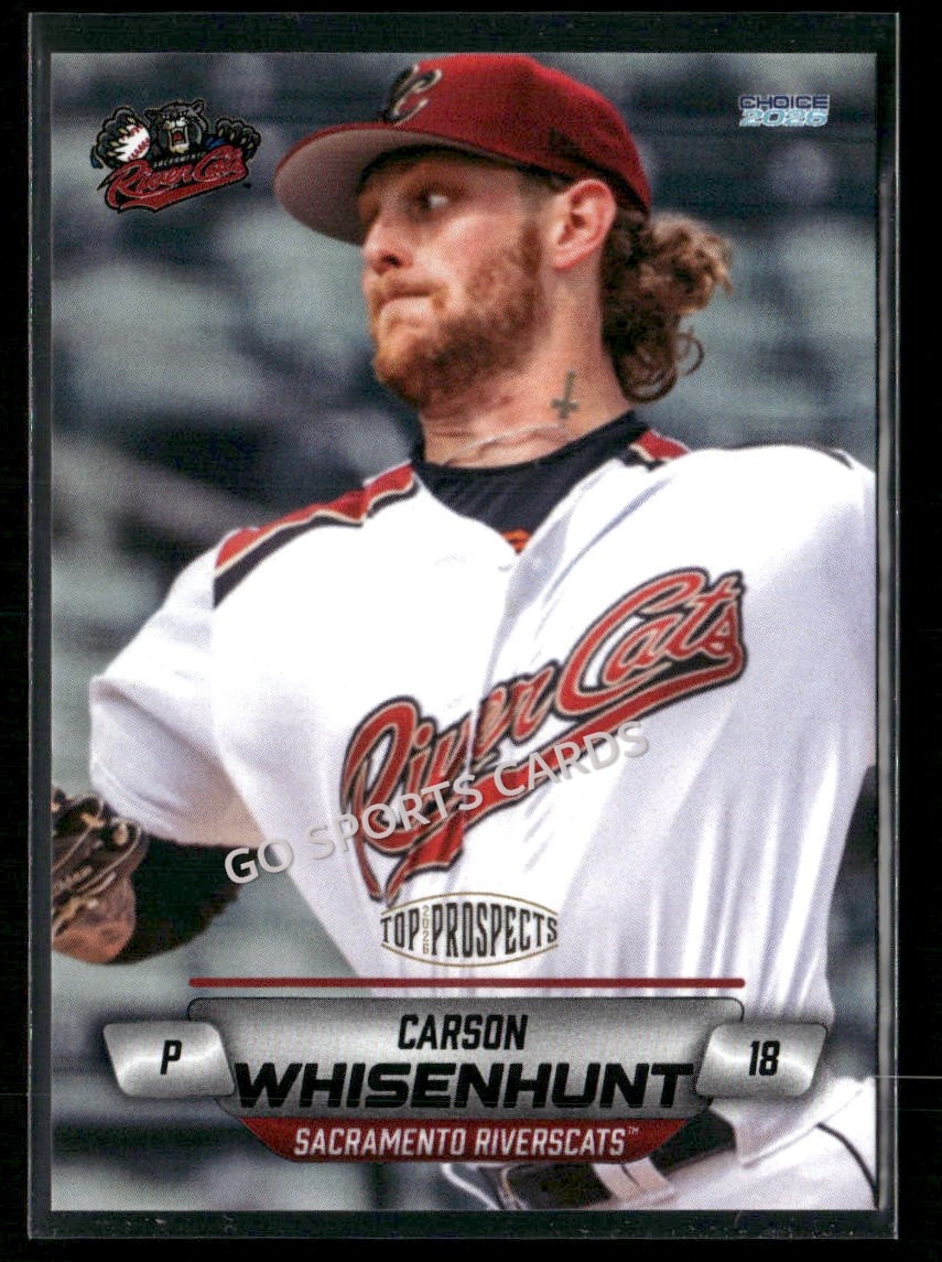 2026 AAA Top Prospects Sacramento River Cats Carson Whisenhunt RC Rookie Giants