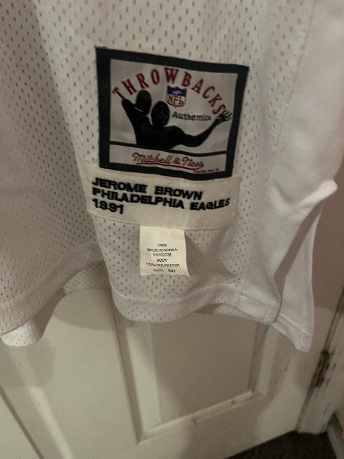 1991 Throwback Mitchell & Ness Philadelphia Eagles Jerome Brown NFL Jersey Sz 60