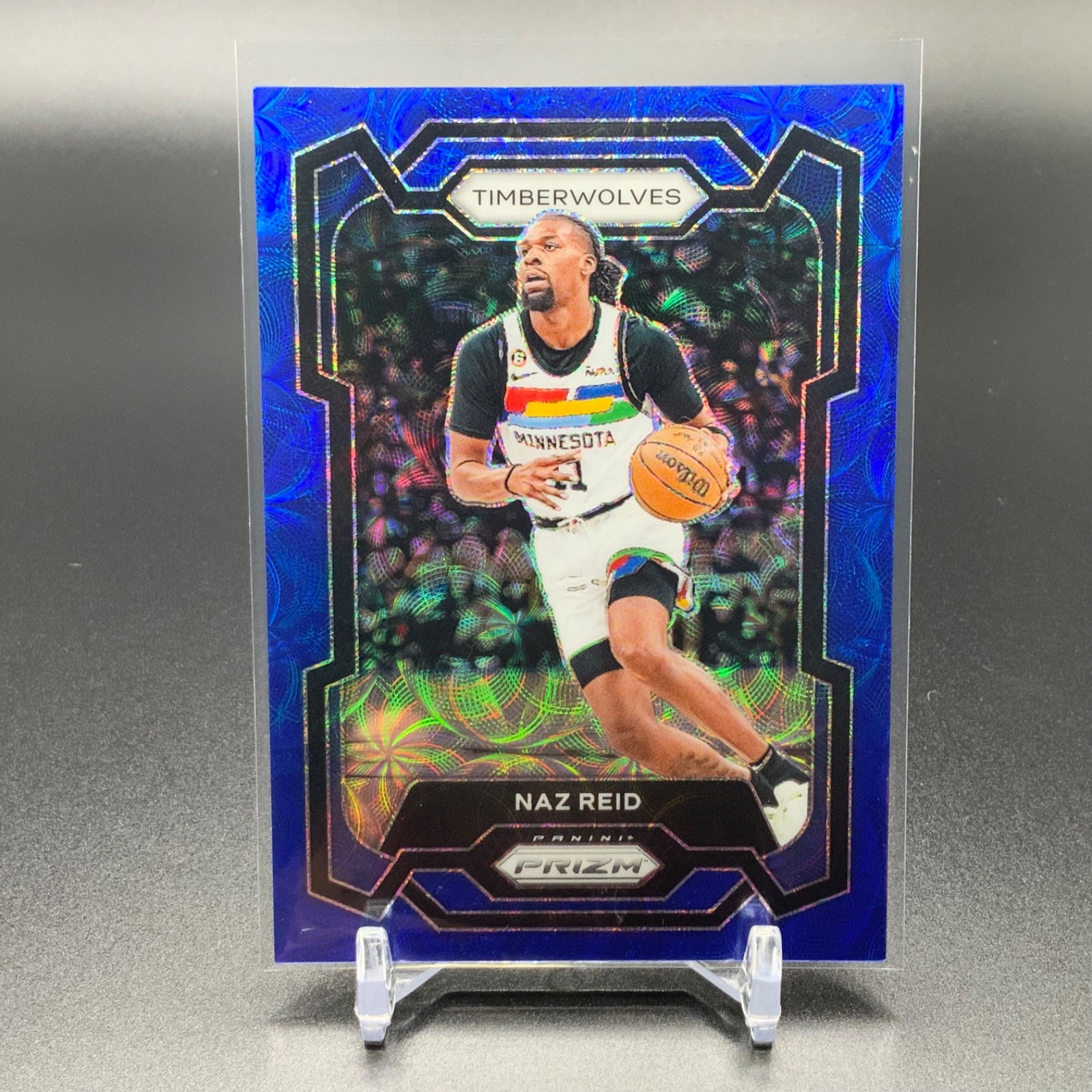 2023-24 Panini Prizm #2014 Naz Reid Blue Choice Prizm /49 TTC5144