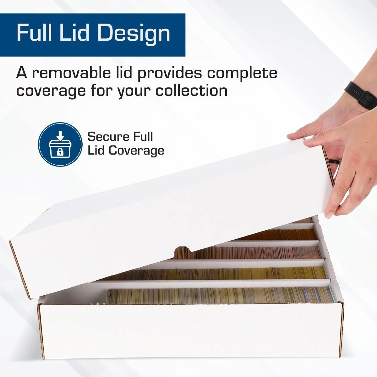 (5x) BCW Super Monster Box Full Lid (5000 Count) Corrugated Cardboard Storage Bx