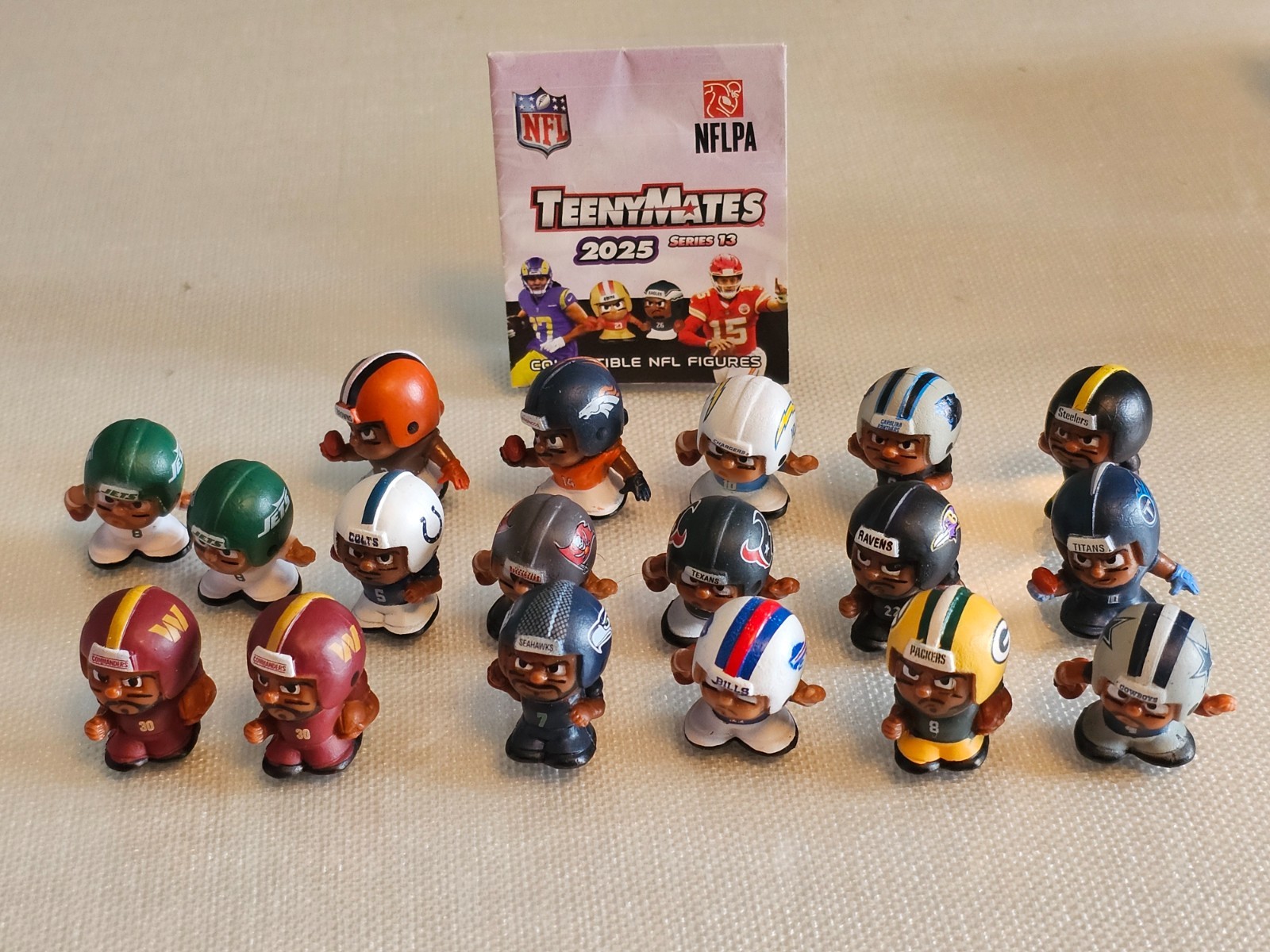 NFL Teenymates Lot of 18 figures Several Teams most 2025 series