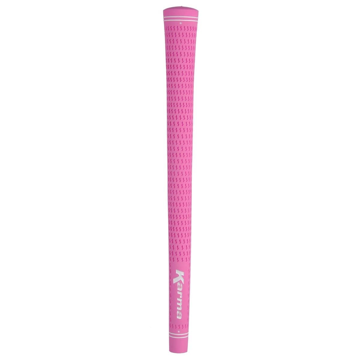 Karma Velour Pink Ladies Golf Grips, Soft Rubber, Standard Undersize,