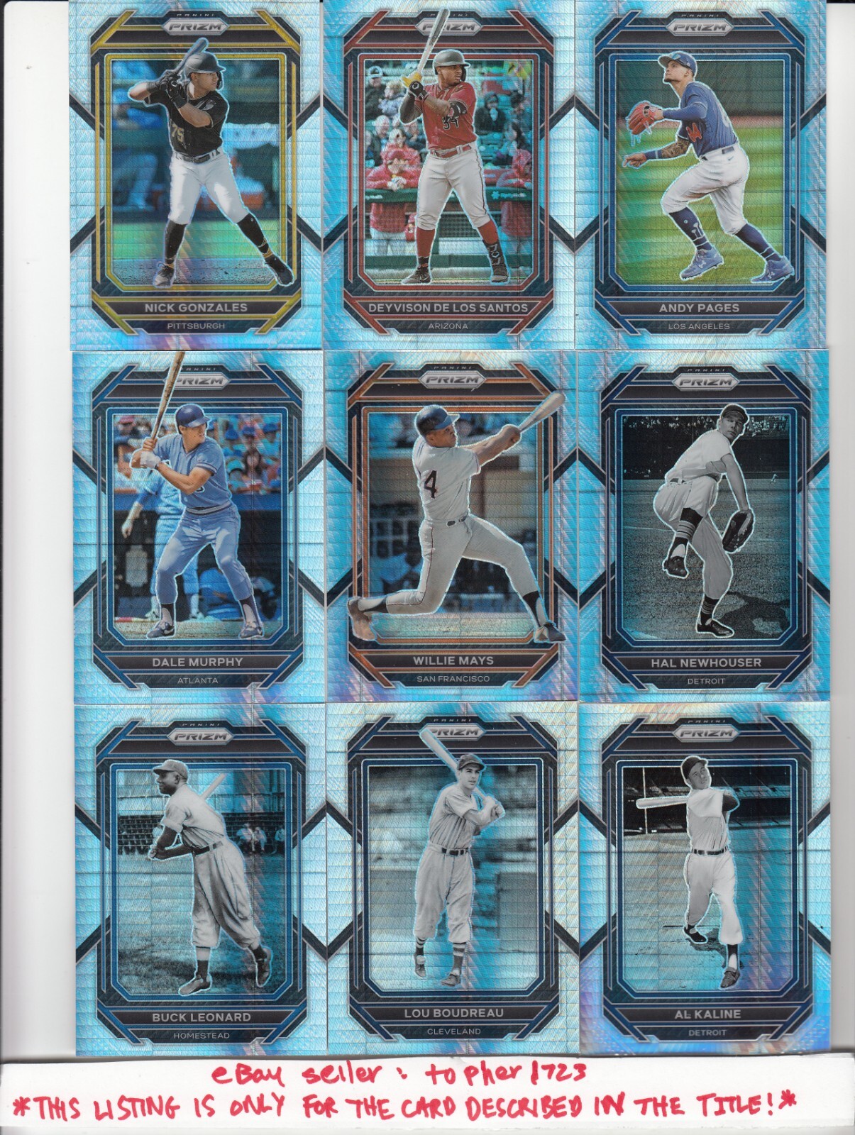 2023 Panini Prizm Parallel Hyper DEYVISON DE LOS SANTOS #142 Diamondbacks