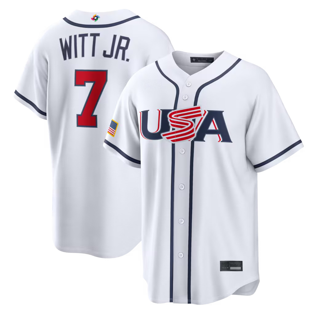 Men’s USA Baseball White 2026 World Baseball Classic Stitched Jersey All Player