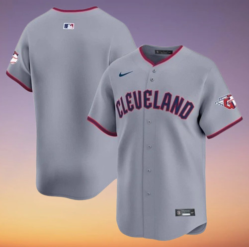Men’s Cleveland Guardians Blank Home Player Cool Base All Size-All Sittched