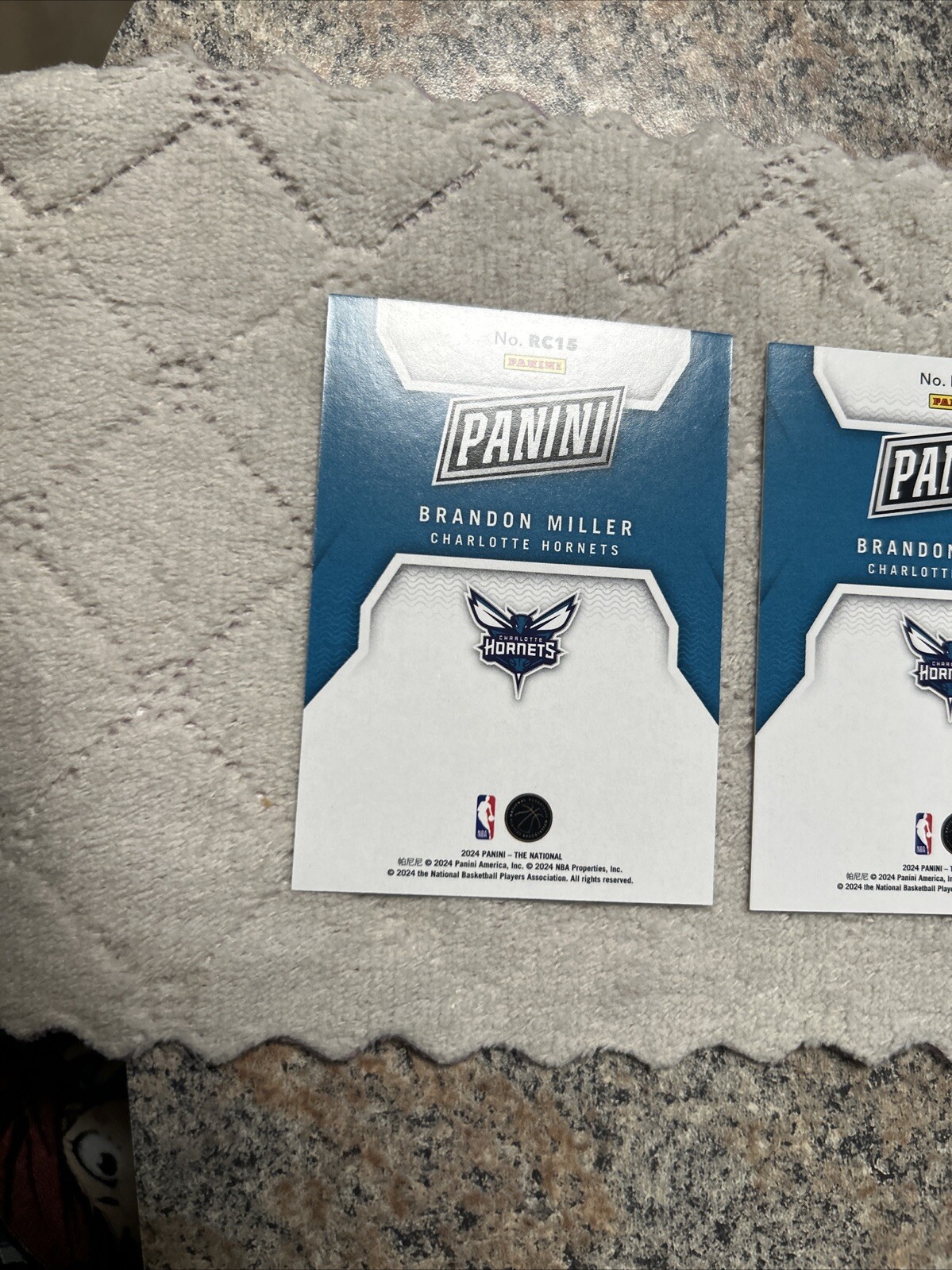BRANDON MILLER /199 And Silver Foil 2 Card Lot Read Description
