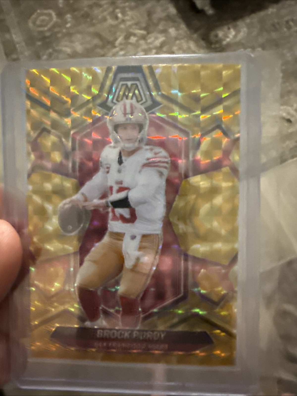 NFL Herbert-Blue Sparkle, Purdy/Nabers/Puka-Yellow, Chubb/Hunt Team Materials/49