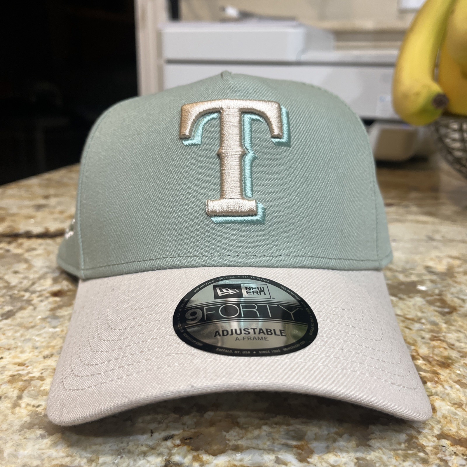 New Era 9Forty Texas Rangers A Frame Hat Cap Sage Green Gray Snapback NEW