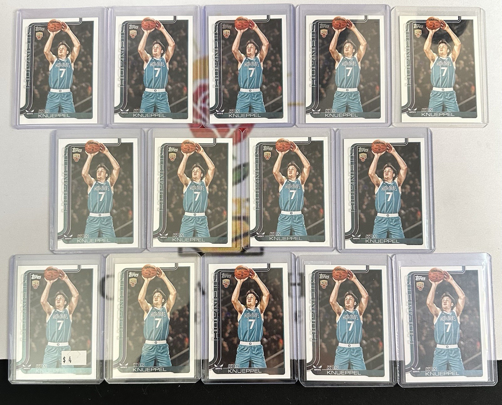 2025-26 Topps Flagship Kon Knueppel #204 RC Rookie 14 Card Lot