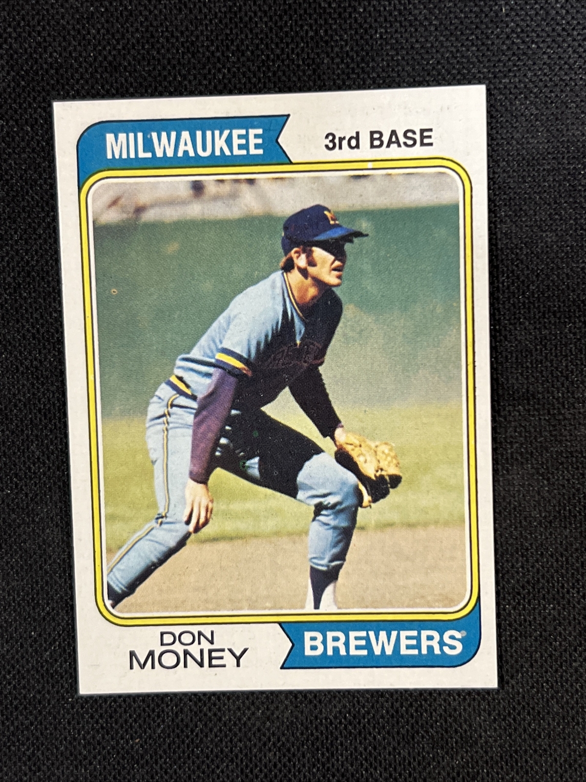 1974 Topps #413 Don Money – Brewers MINT WRONG BACK Carmen Fanzone – RARE *23