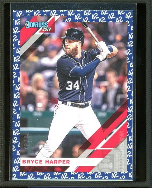 2019 Donruss #183 Bryce Harper 42 Tribute #/42
