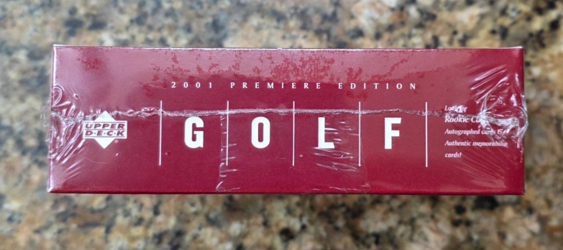 2001 Upper Deck Premiere Golf Box Red Sealed Tiger Woods Auto Rookie FASC MINT
