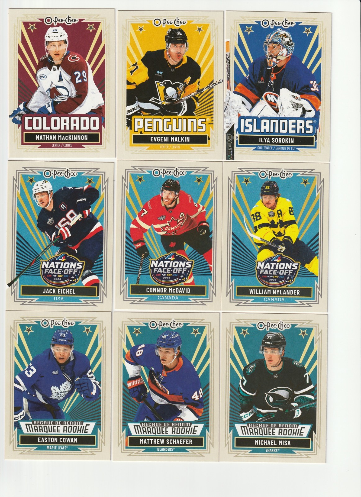 2025-26 O-Pee-Chee RETRO Parallels U-Pick # 1-250 2025/26 OPC Finish your Set !