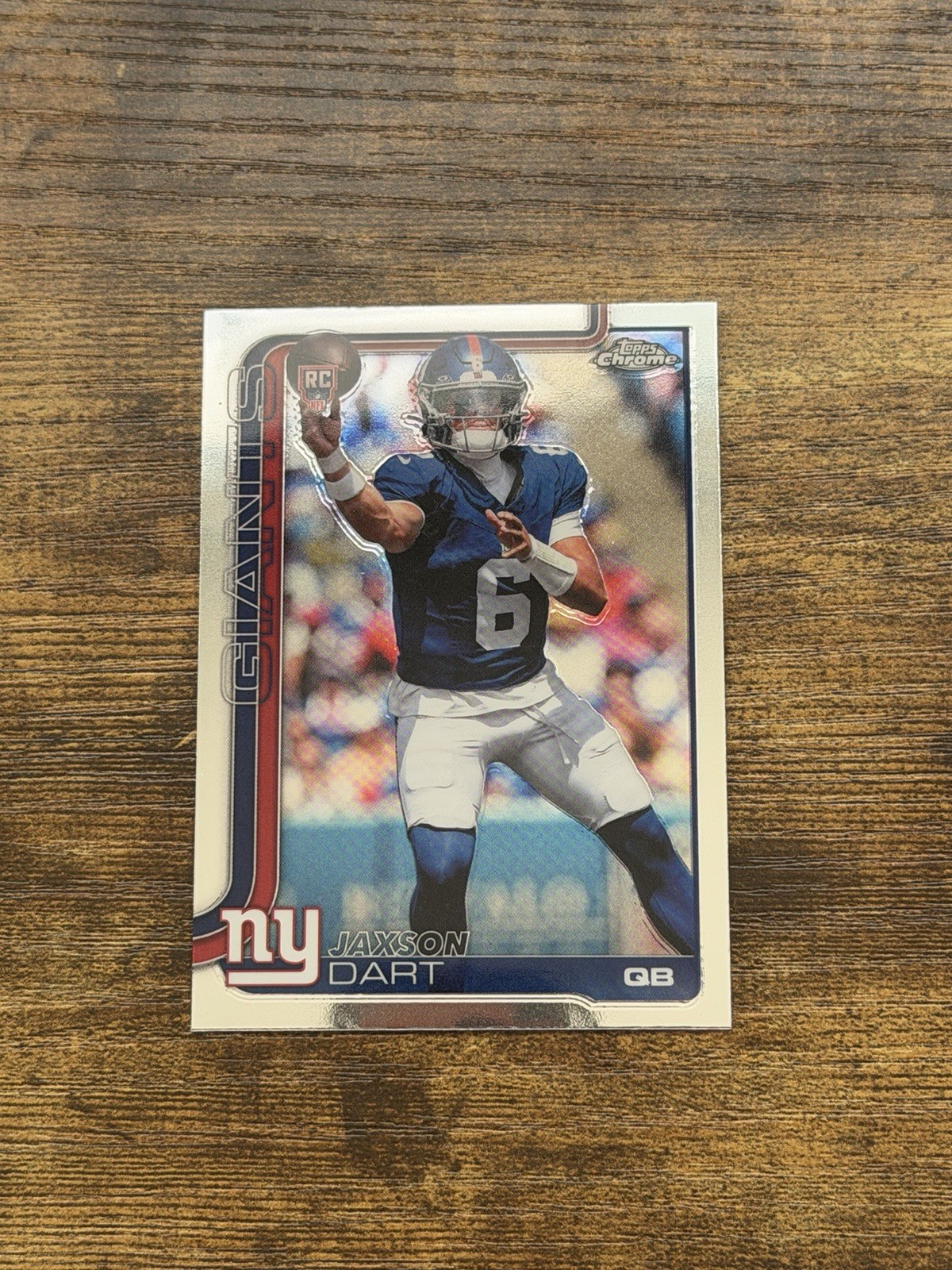 2025 Topps Chrome Jaxson Dart Rookie Card #306 New York Giants NFL Football
