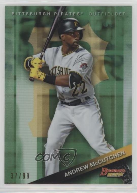2015 Bowman’s Best Green Refractor 37/99 Andrew McCutchen #90 5×5