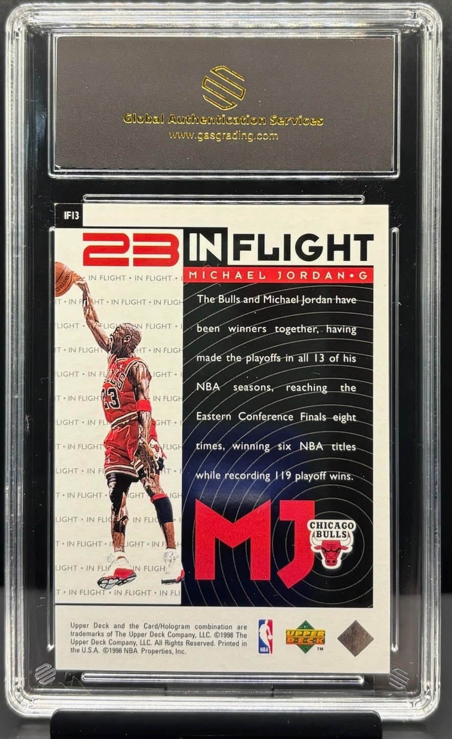 1998-99 Upper Deck Michael Jordan Living Legend In Flight #IF13 Bulls 9.5 MINT+