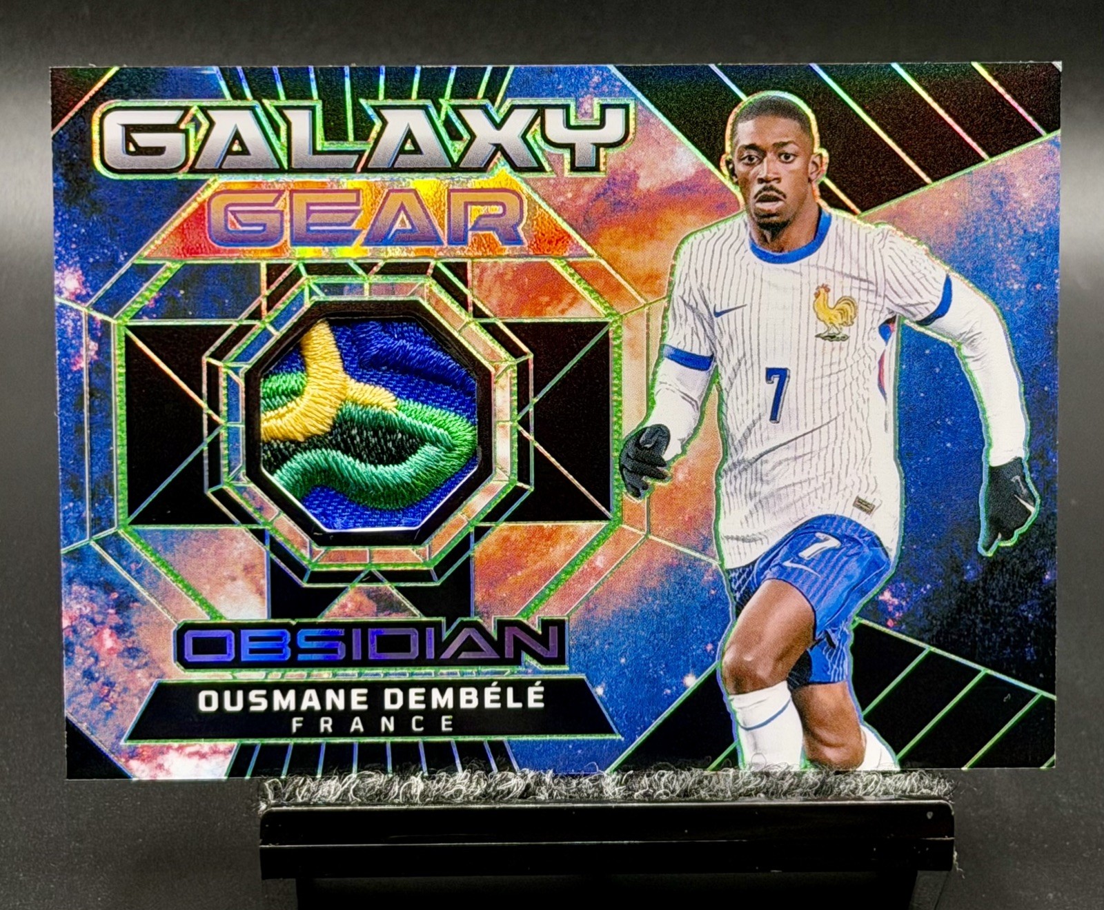 2024-25 Obsidian Ousmane Dembélé🇫🇷 ⚽️Galaxy Gear Green MEM,SSSP#/5,VERY RARE🔥