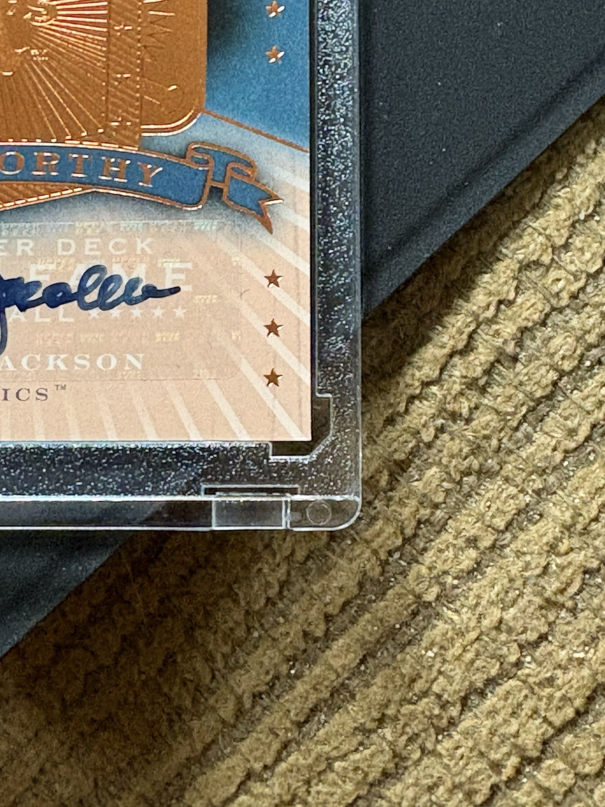 2005 UPPER DECK HALL WORTHY REGGIE JACKSON AUTO SIGNED /25 OAKLAND ATHLETICS