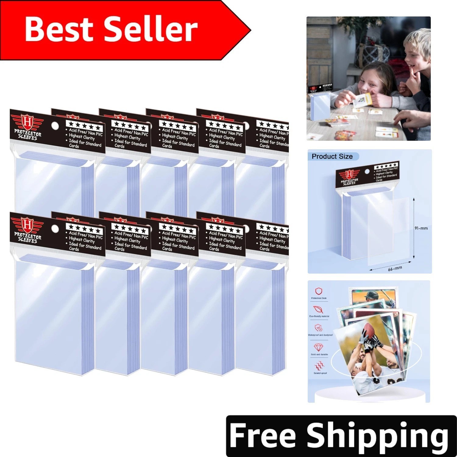 1000 Pcs High-Quality Toploaders for Card Collectors – Perfect Storage Solution