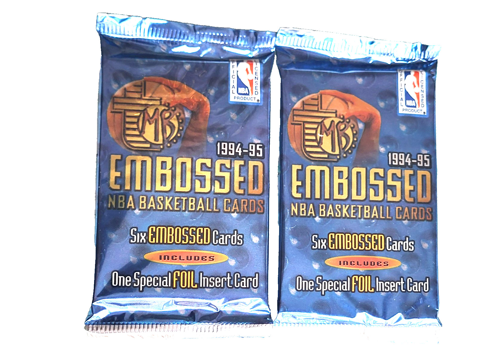 1994-95 Topps Embossed Basketball Lot Of (2) Packs Possible Jordan #45