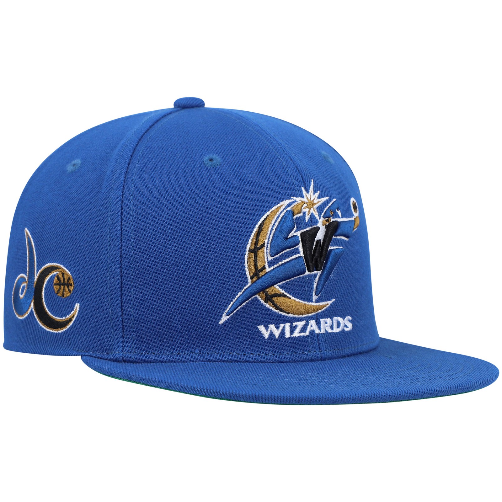 Men’s Mitchell & Ness Blue Washington Wizards Hardwood Classics Snapback Hat
