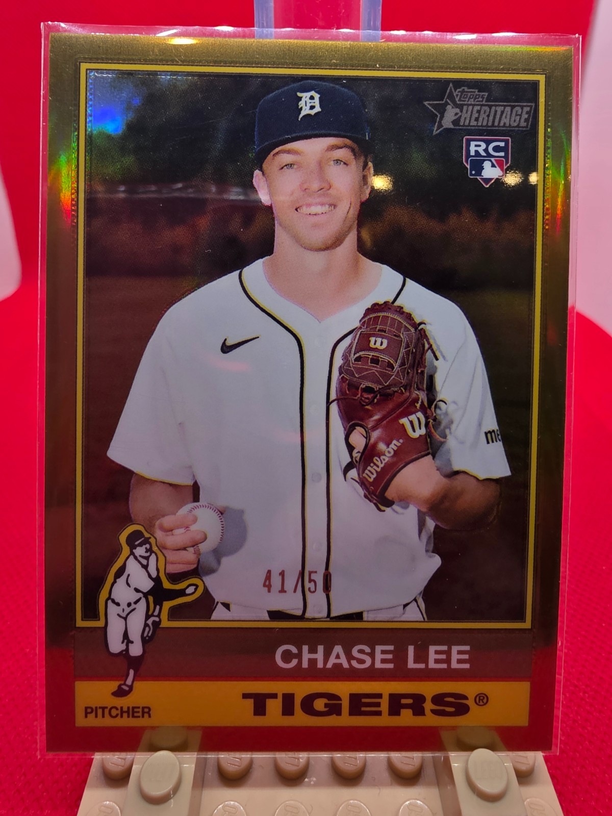 2025 Topps Heritage High Number #641 Chrome Gold Refractor /50 Chase Lee RC