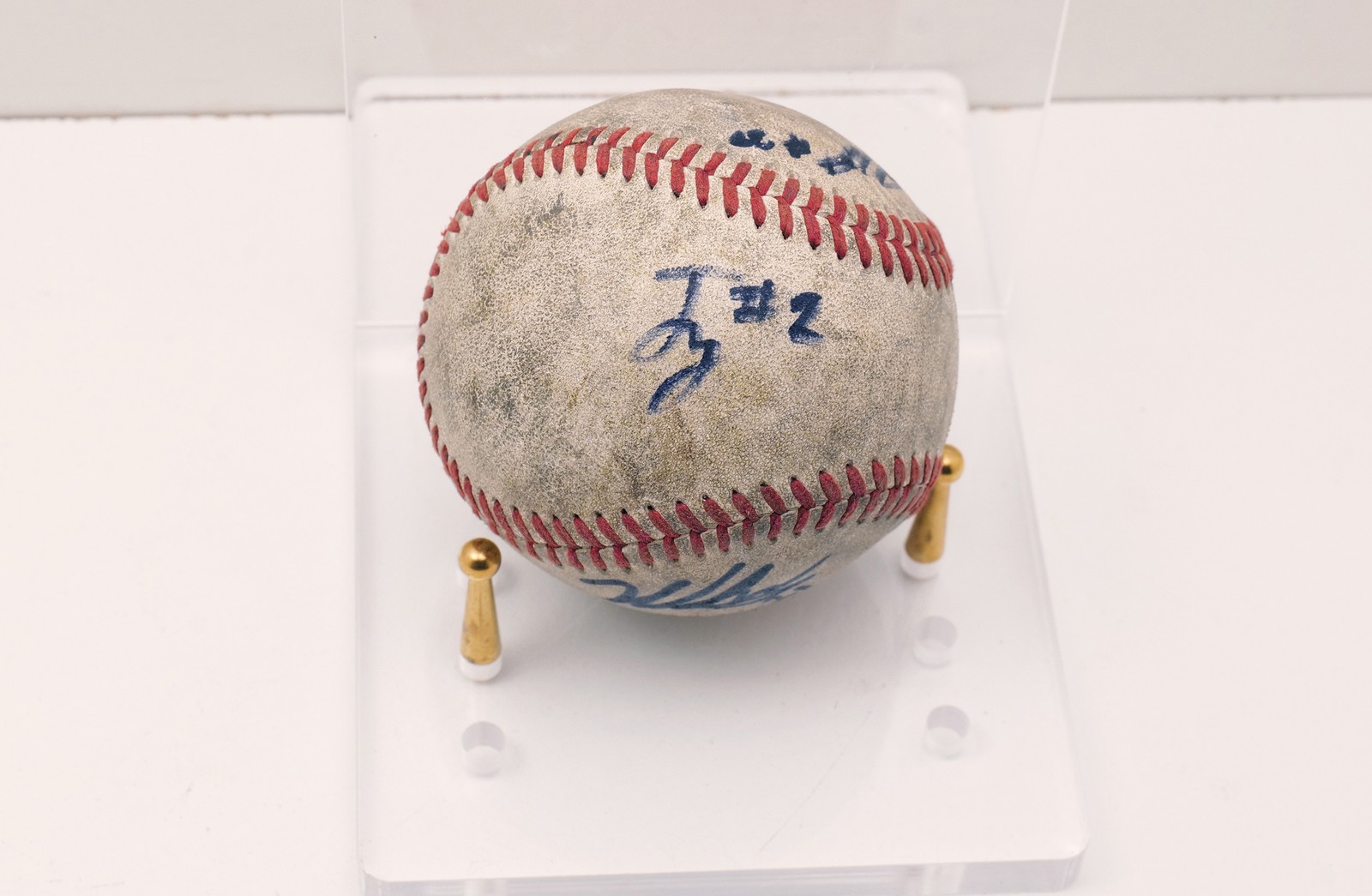 Rawlings Official Baseball w/ Multiple Unidentified Signatures No Stand