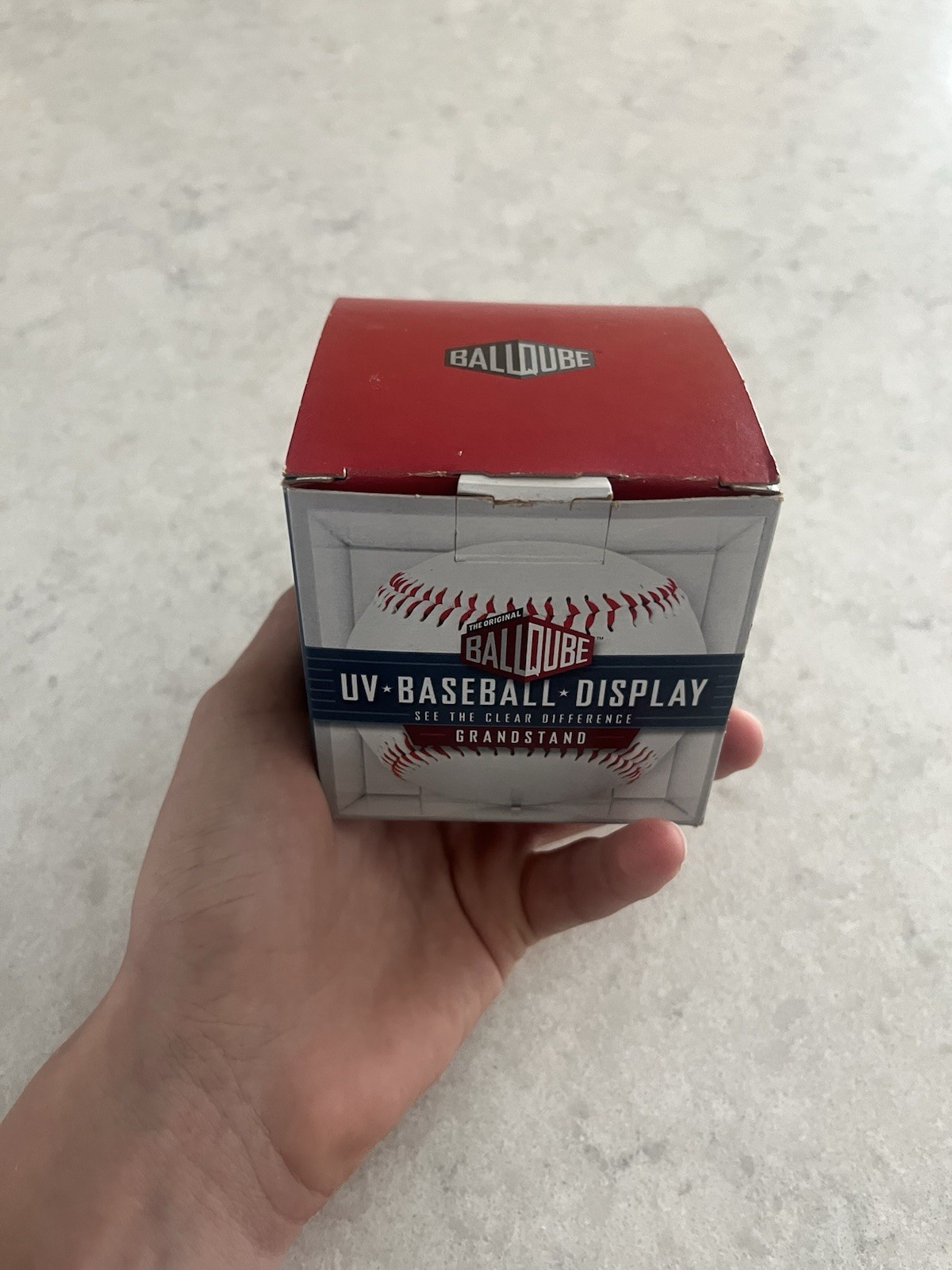 BallQube UV Baseball Display Case Clear Cube w/ Box, Signed by Roger Clemons