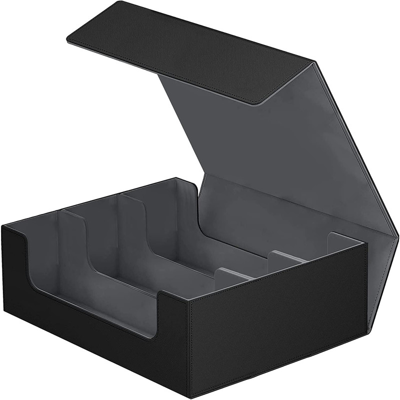Card Storage Box for 1800+ PU Leather Storage Box Case