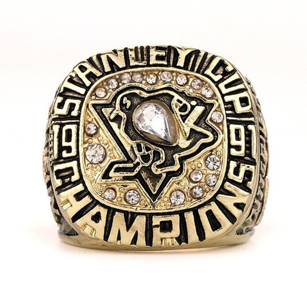 1991 Pittsburgh Penguins Stanley Cup Championship Ring Size11
