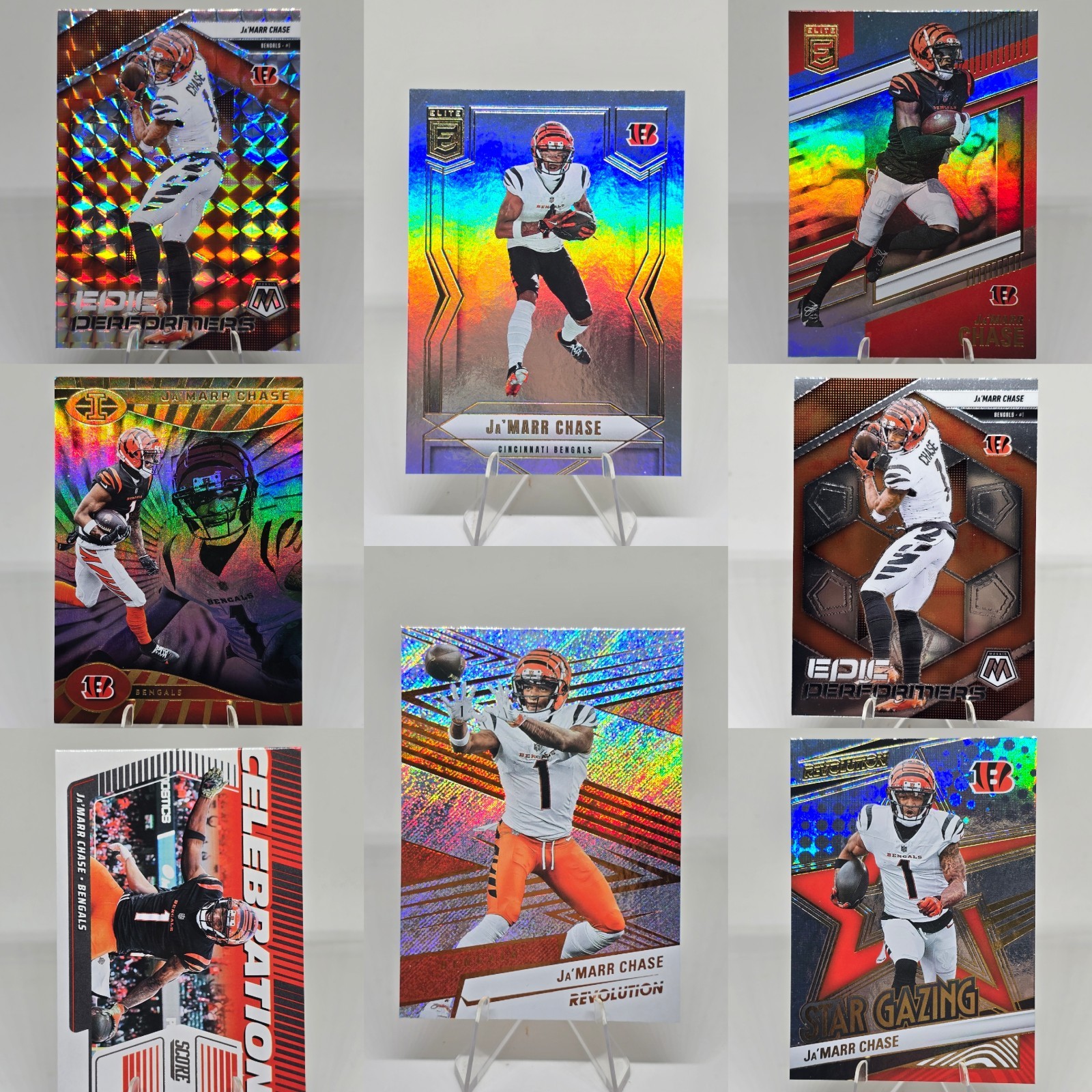 Ja’Marr Chase 2025 Panini Bengals 8 Card Lot All Different