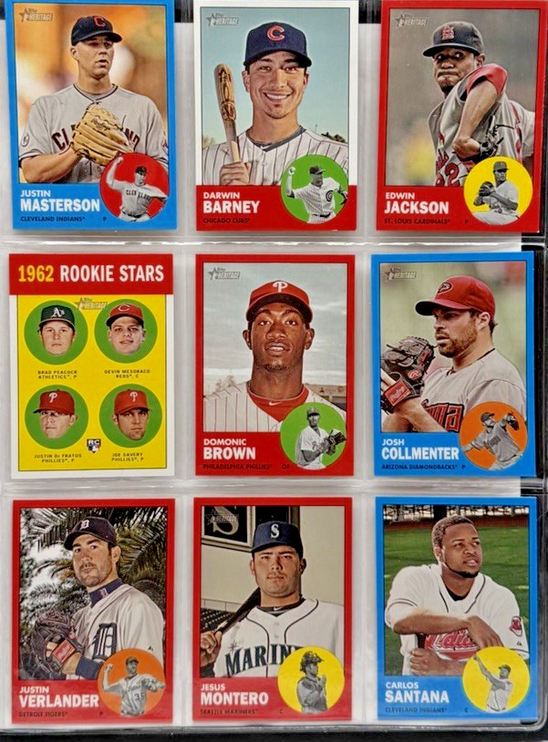 2012 Topps Heritage COMPLETE SET 1-500 + COMPLETE 57 Card Variation Set